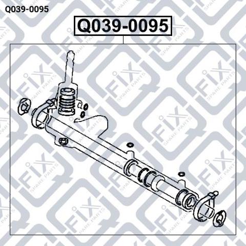 Kit de reparação da cremalheira da direção (do mecanismo), (kit de vedantes) Q-fix Q0390095 preço, a partir de 54,43 USD