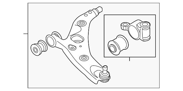 Braço oscilante inferior esquerdo de suspensão dianteira Mazda KB7W34350H preço, a partir de 117,94 USD