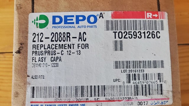 Luzes de nevoeiro direitas 2122088RUQ Depo/Loro/Abakus