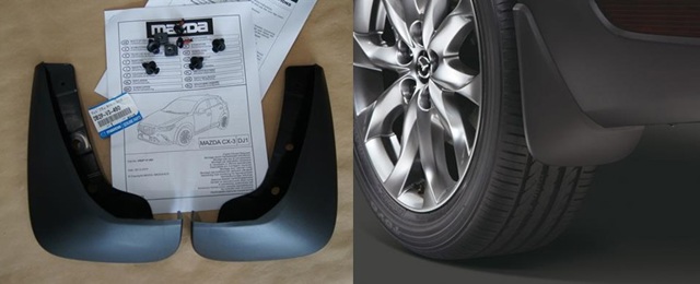 Protetores de lama traseiros, kit para Mazda CX-3  DK