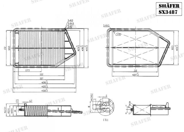 Filtro de ar Shafer SX3487 preço, a partir de 14,88 USD
