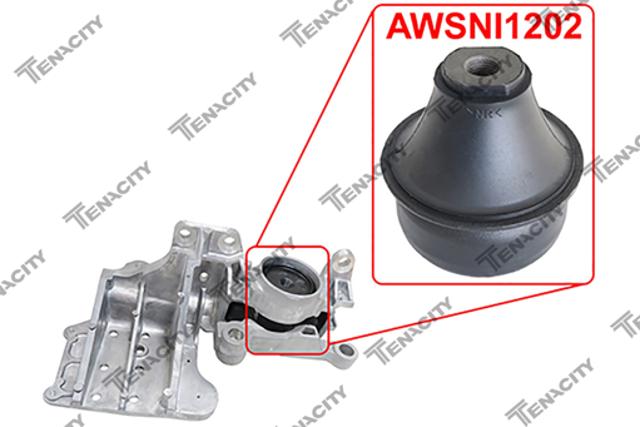 AWSNI1202 Tenacity Coxim (suporte) traseiro de motor (bloco silencioso)