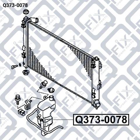 Q3730078 Q-fix Tanque de expansão do sistema de esfriamento