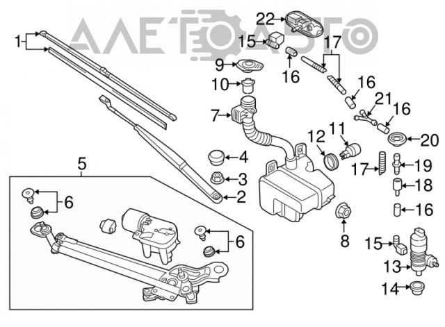 Tanque de fluido para lavador de vidro FPS FP7431101 preço, a partir de 43,93 USD