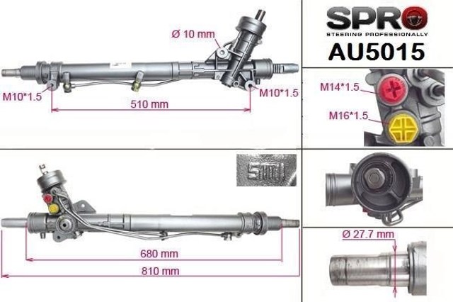 AU215R MSG Rebuilding Cremalheira da direção