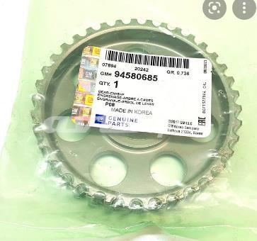 Engrenagem de cadeia da roda dentada da árvore distribuidora de motor E60004 Korea (oem)