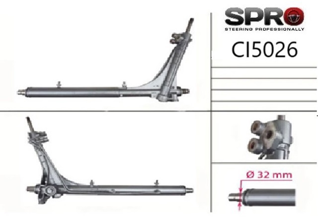 Cremalheira da direção MSG Rebuilding CI226R