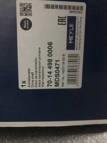 Compre 70144980006 Meyle Semieixo (acionador) dianteiro direito