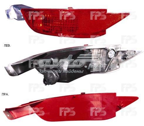 Retrorrefletor (refletor) do pára-choque traseiro direito FPS FP2810F4P preço, a partir de 22,88 USD