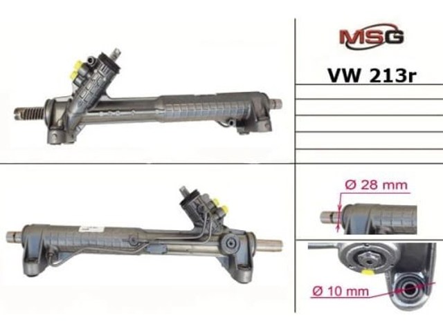 Cremalheira da direção MSG Rebuilding VW213R