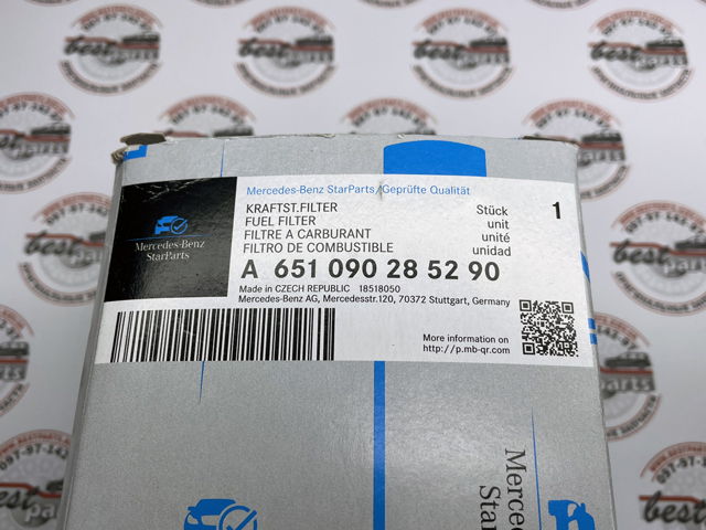 Filtro de combustível A651090285290 Mercedes