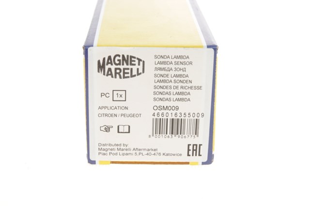 Sonda lambda, sensor de oxigênio até o catalisador 466016355009 Magneti Marelli