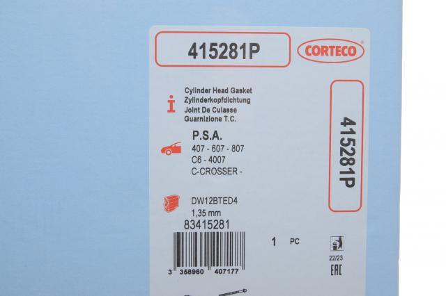 Vedante de cabeça de motor (CBC) Corteco 415281P preço, a partir de 50,05 USD