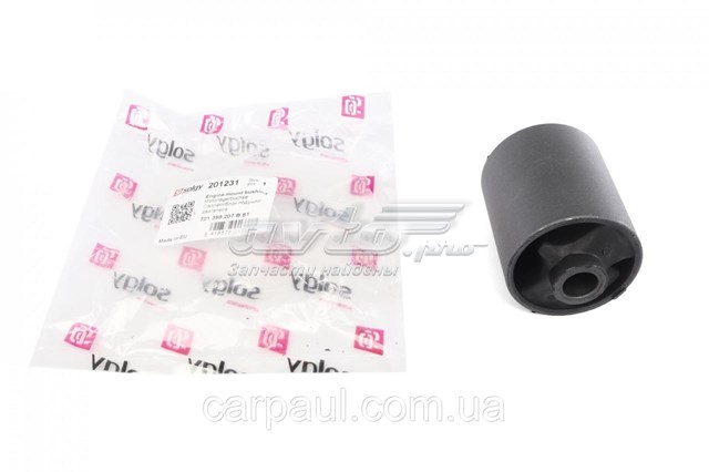 Coxim (suporte) esquerdo de motor (bloco silencioso) 201231 Solgy