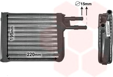 Radiador de forno (de aquecedor) 9006128 VAN Wezel