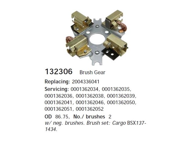 Vedação do gerador 132297 Cargo