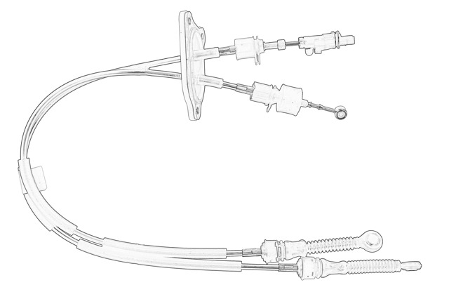46339717 Fiat/Alfa/Lancia Cabo de mudança duplo