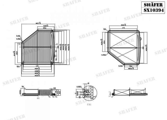Filtro de ar SX10394 Shafer