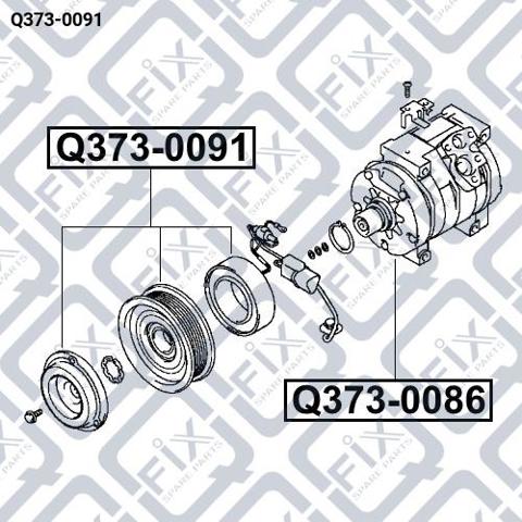 Acoplamento (bobina magnética) do compressor de aparelho de ar condicionado Mitsubishi Pajero III 