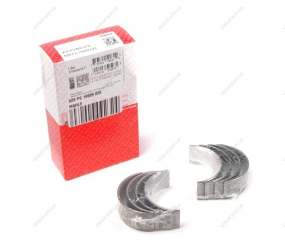 029PS19909025 Mahle Original Folhas inseridas de cambota de biela, kit, 1ª reparação ( + 0,25)