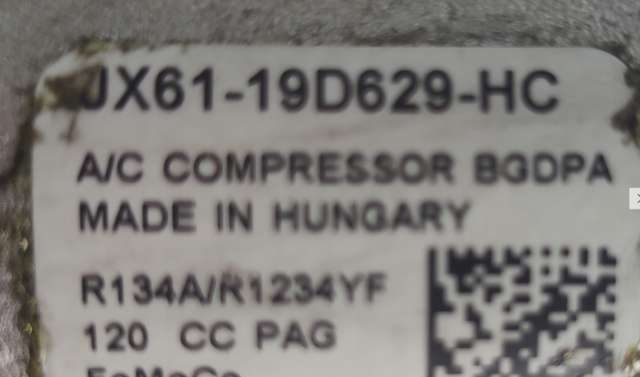 JX6119D629HC Ford Compressor de aparelho de ar condicionado