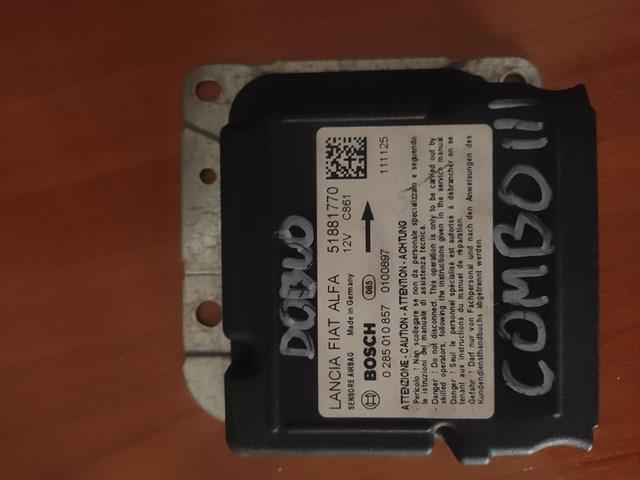 Módulo processador de controlo da bolsa de ar (Centralina eletrônica AIRBAG) 51881770 Fiat/Alfa/Lancia