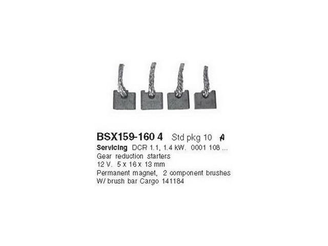BSX1591604 Cargo Escova do motor de arranco