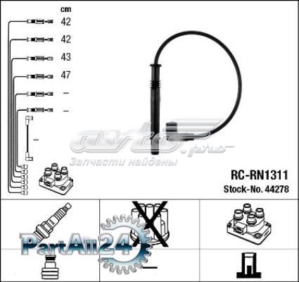Fios de alta voltagem, kit RCRN1311 NGK