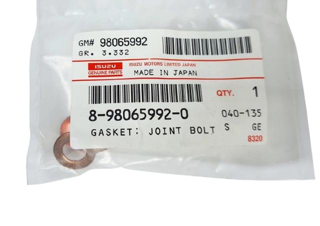 Vedante anular de tubo de combustível 8980659920 Isuzu