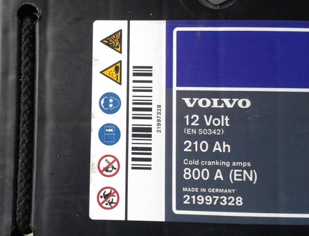 Bateria recarregável (PILHA) Volvo 21997328 preço, a partir de 1690,87 USD