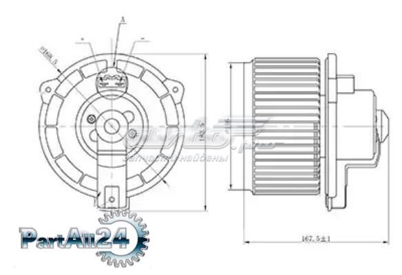 LFH1950 Luzar Motor de ventilador de forno (de aquecedor de salão)