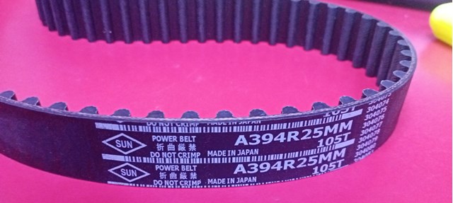 Correia do mecanismo de distribuição de gás A394R25MM SUN