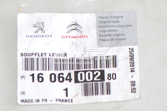 1606400280 Peugeot/Citroen Capa para a avalanca de mudança