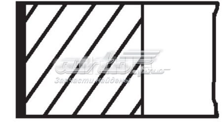 44881N1 Mahle Original Anéis do pistão para 1 cilindro, 2ª reparação ( + 0,50)