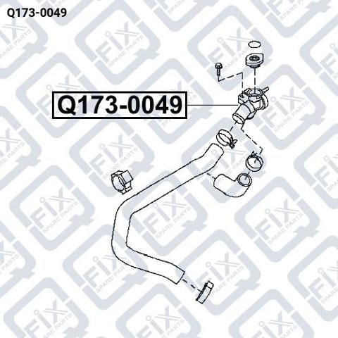 Flange do sistema de esfriamento (união em T) Q-fix Q1730049 preço, a partir de 27,58 USD