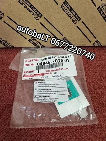 049450T010 Toyota Chapa anti-ruído de fixação do freio de sapata dianteira