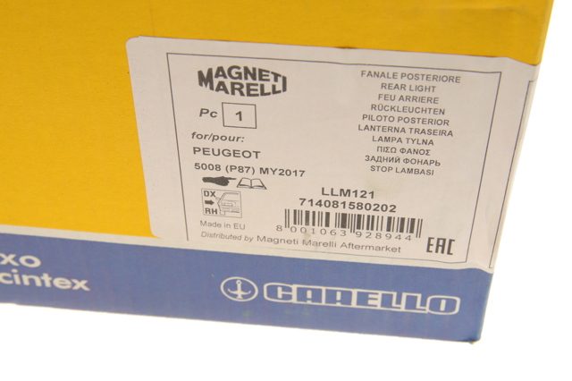 Compre 9811027780 Peugeot/Citroen Lanterna traseira direita interna