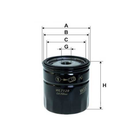 Caixa do filtro de óleo WIX WL712912 preço, a partir de 2,98 USD