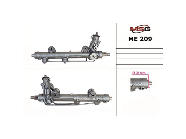 Cremalheira da direção MSG ME209 preço, a partir de 503,96 USD