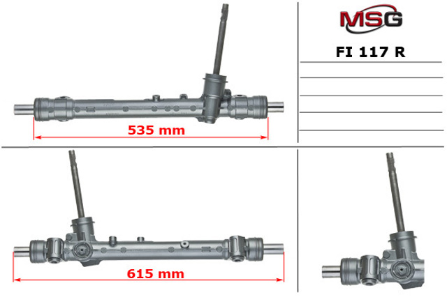 51967456 Fiat/Alfa/Lancia Cremalheira da direção