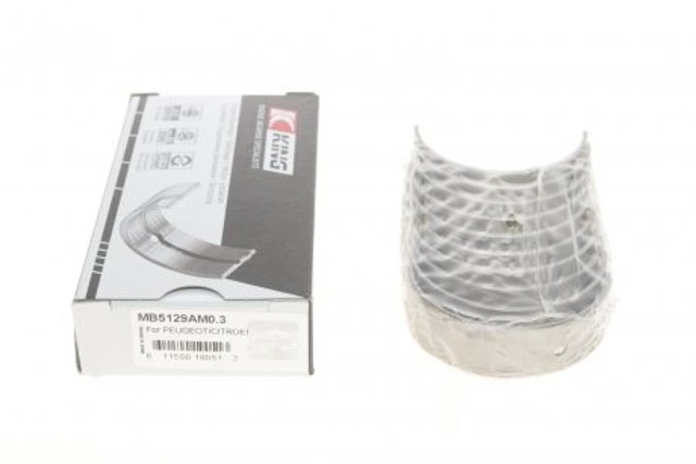 Folhas inseridas principais de cambota, kit, 1ª reparação ( + 0,25) MB5129AM03 King