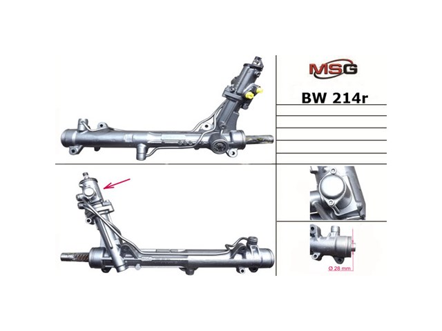 Cremalheira da direção MSG Rebuilding BW213R preço, a partir de 188,98 USD