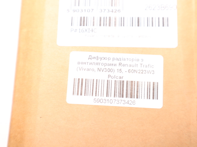 214819927R Renault (RVI) Difusor do radiador de esfriamento, montado com motor e roda de aletas
