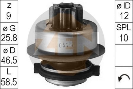 ZN0579 ZEN Roda-livre do motor de arranco