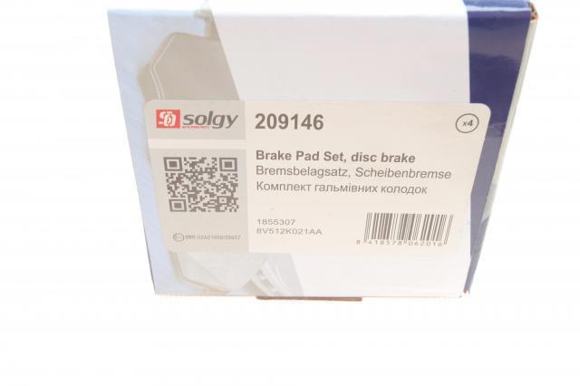 Compre 209146 Solgy Sapatas do freio dianteiras de disco
