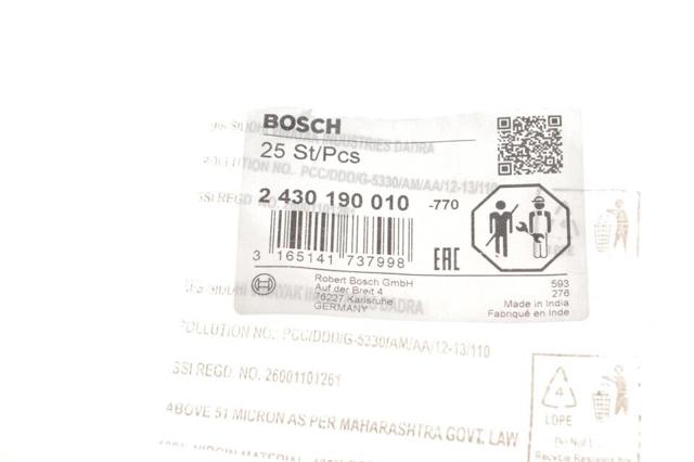 Kit de reparação do injetor 2430190010 Bosch