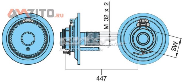 Porca de cubo traseiro BPW 0900137030 preço, a partir de 72,20 USD
