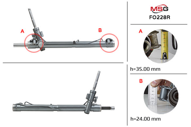 FO228R MSG Rebuilding Cremalheira da direção