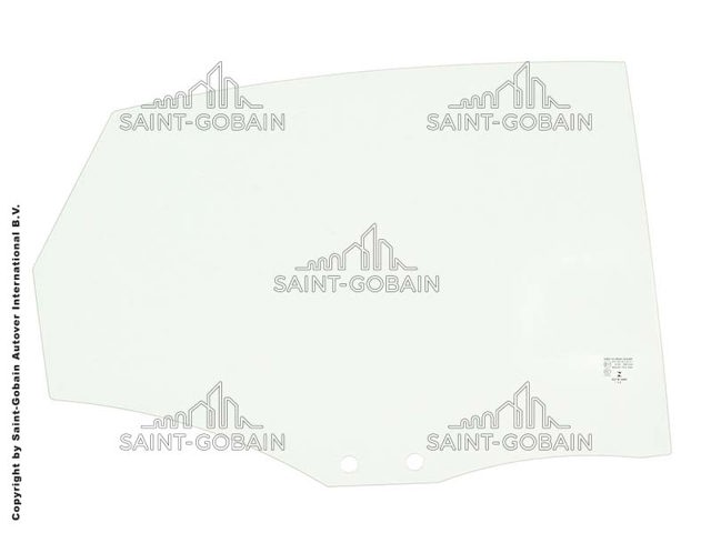 Vidro da porta traseira direita Sekurit 8582RGSS4RD