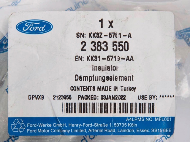 Compre KK315719AA Ford Bloco silencioso traseiro da suspensão de lâminas traseira